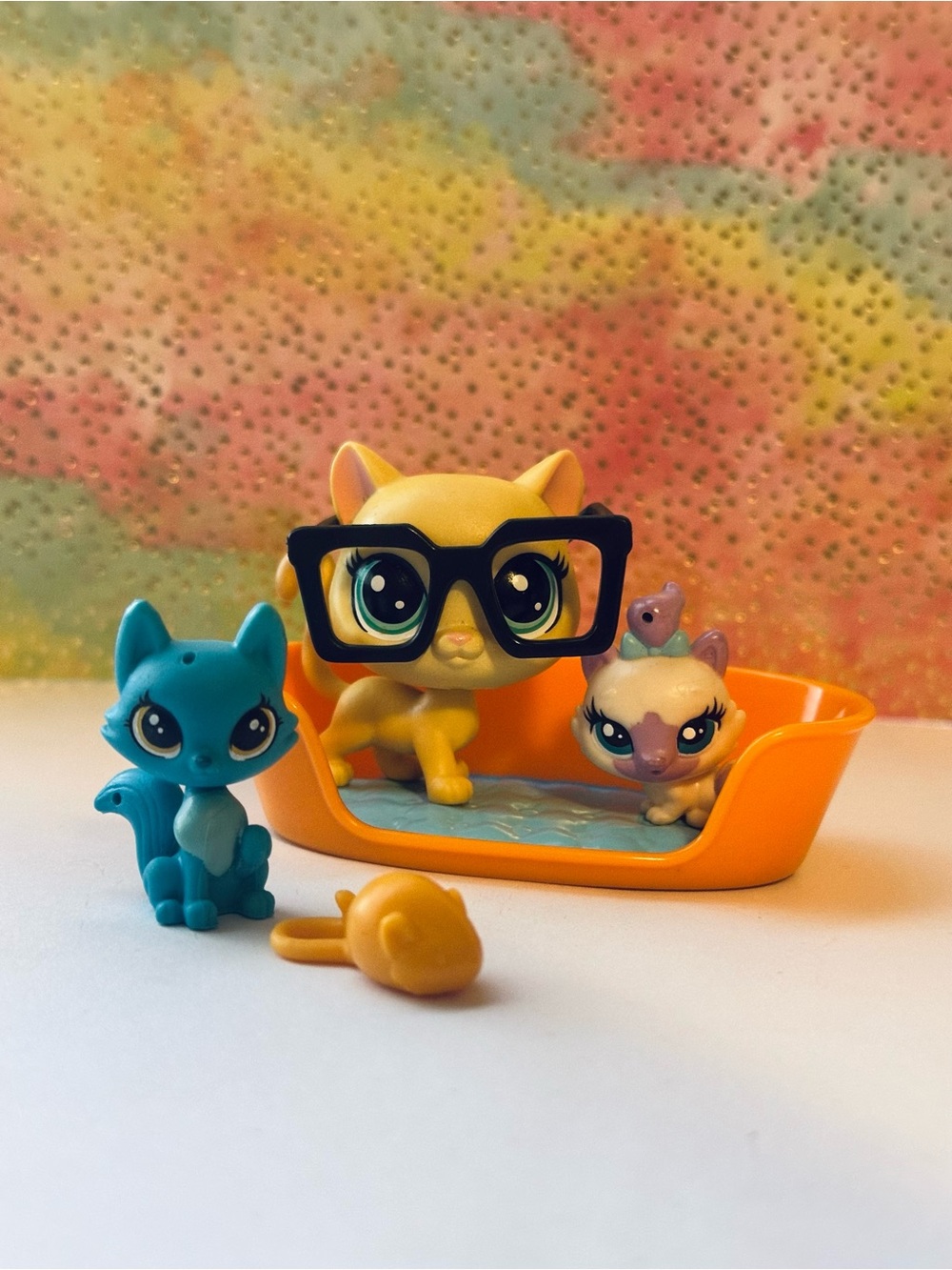 Littlest Pet Shop Yellow Cats Playset